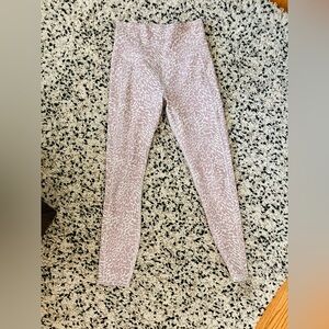 Vuori Dusty Mauve Animal-Print Leggings